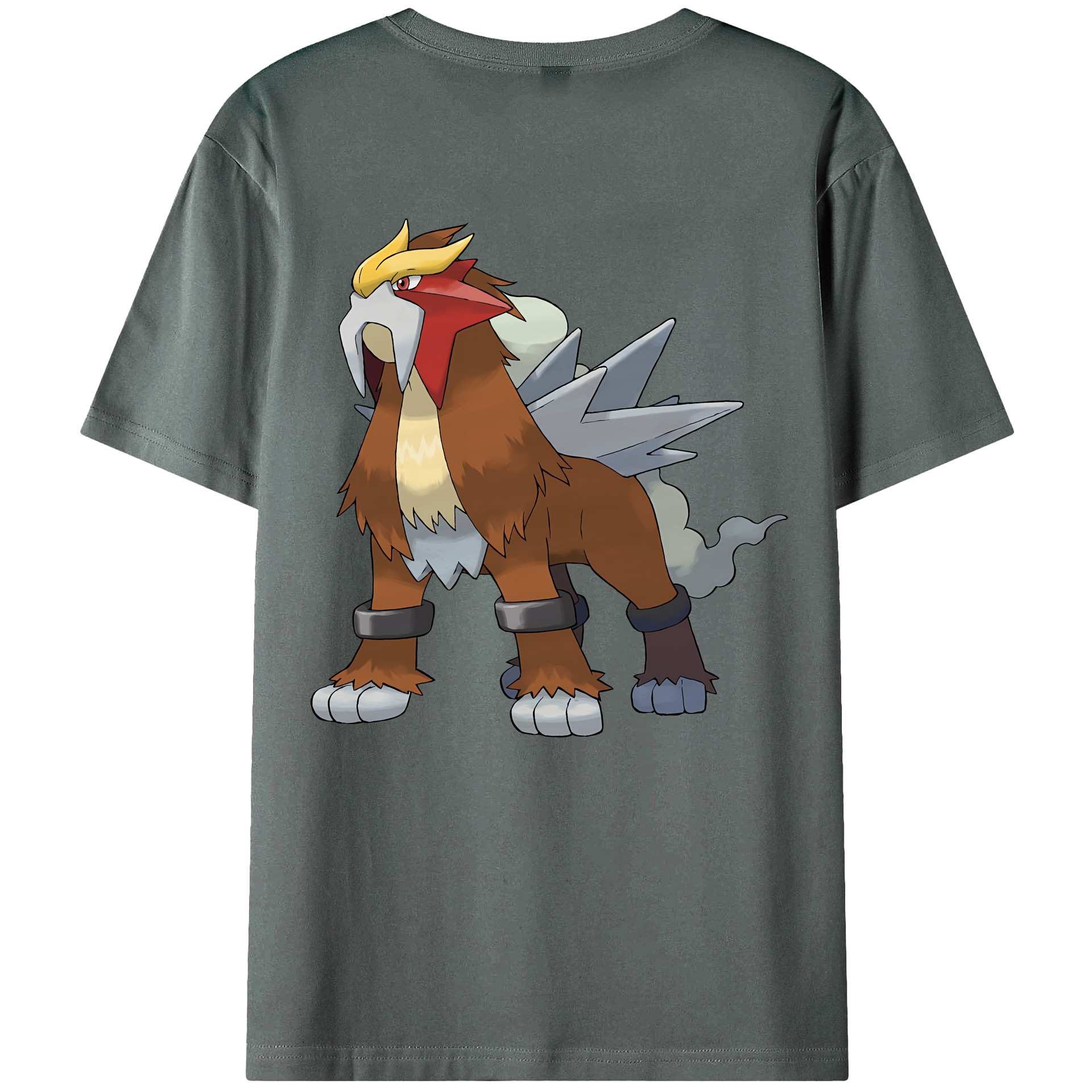 （画像用） ポケットモンスター Pokémon 綿100％ メンズ半袖Tシャツ（バックプリント） 通気性